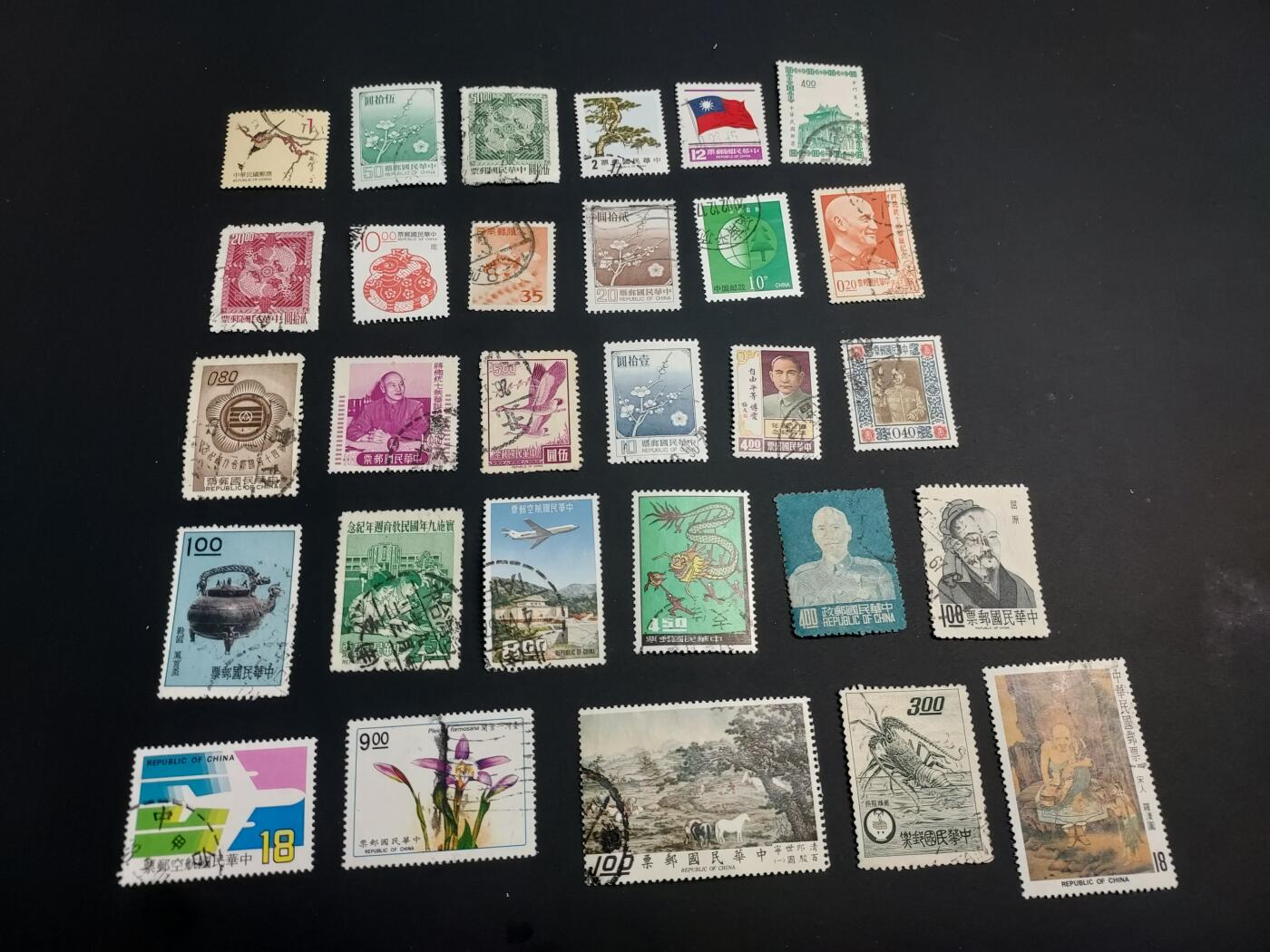 博彦收藏  TM 12月20日 8点 邮票专场 全场包邮 台湾省旧票一组 个别瑕疵，大部分上品