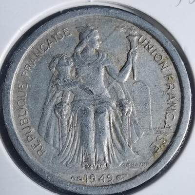 沼泽如烟--第933场 - 法属新喀里多尼亚1949年2法郎