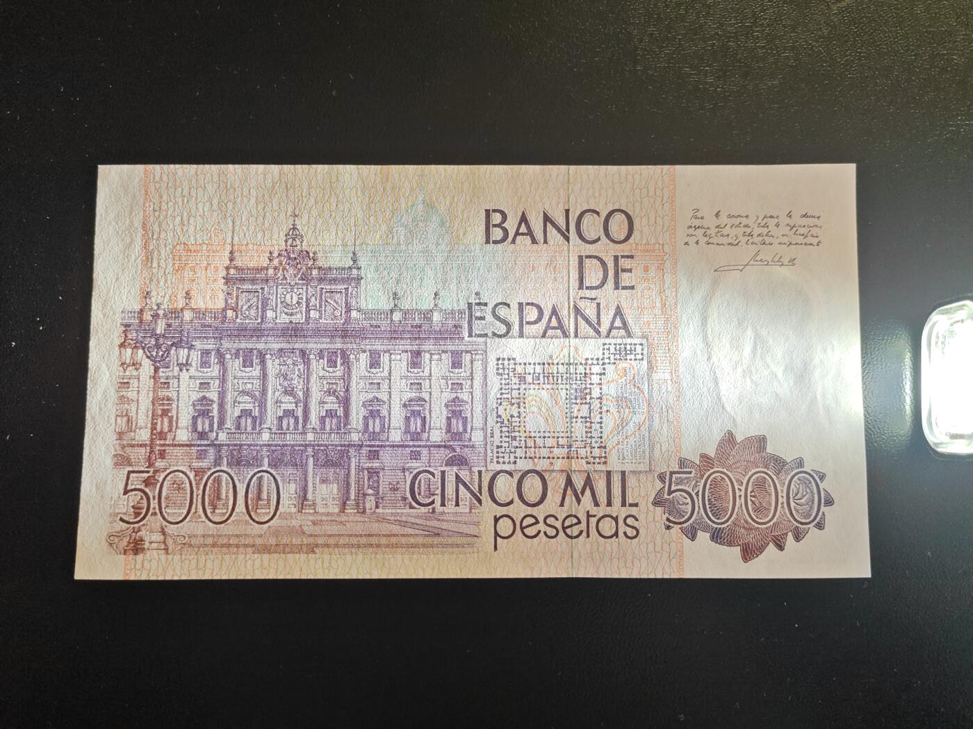 西班牙纸币 1979年 5000比塞塔 P-160 全新UNC 单价