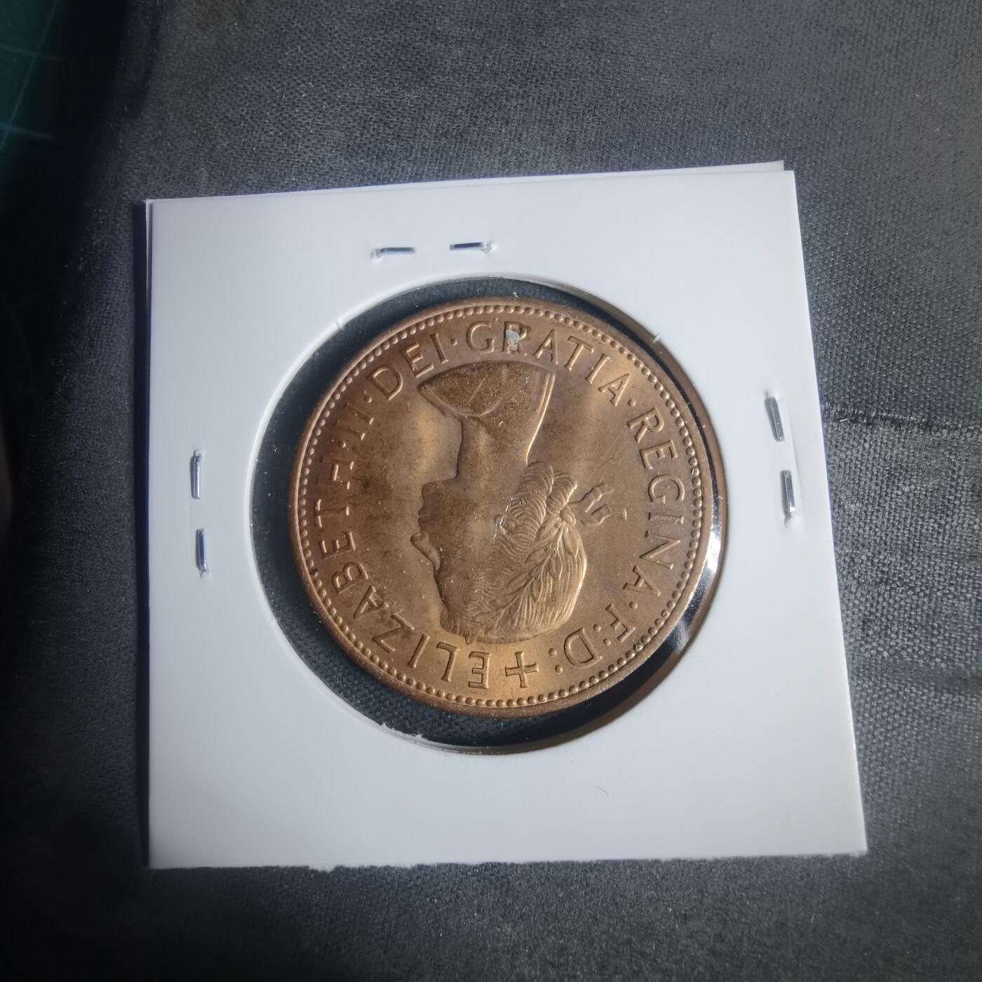 沼泽如烟--第933场 英国1967年1便士