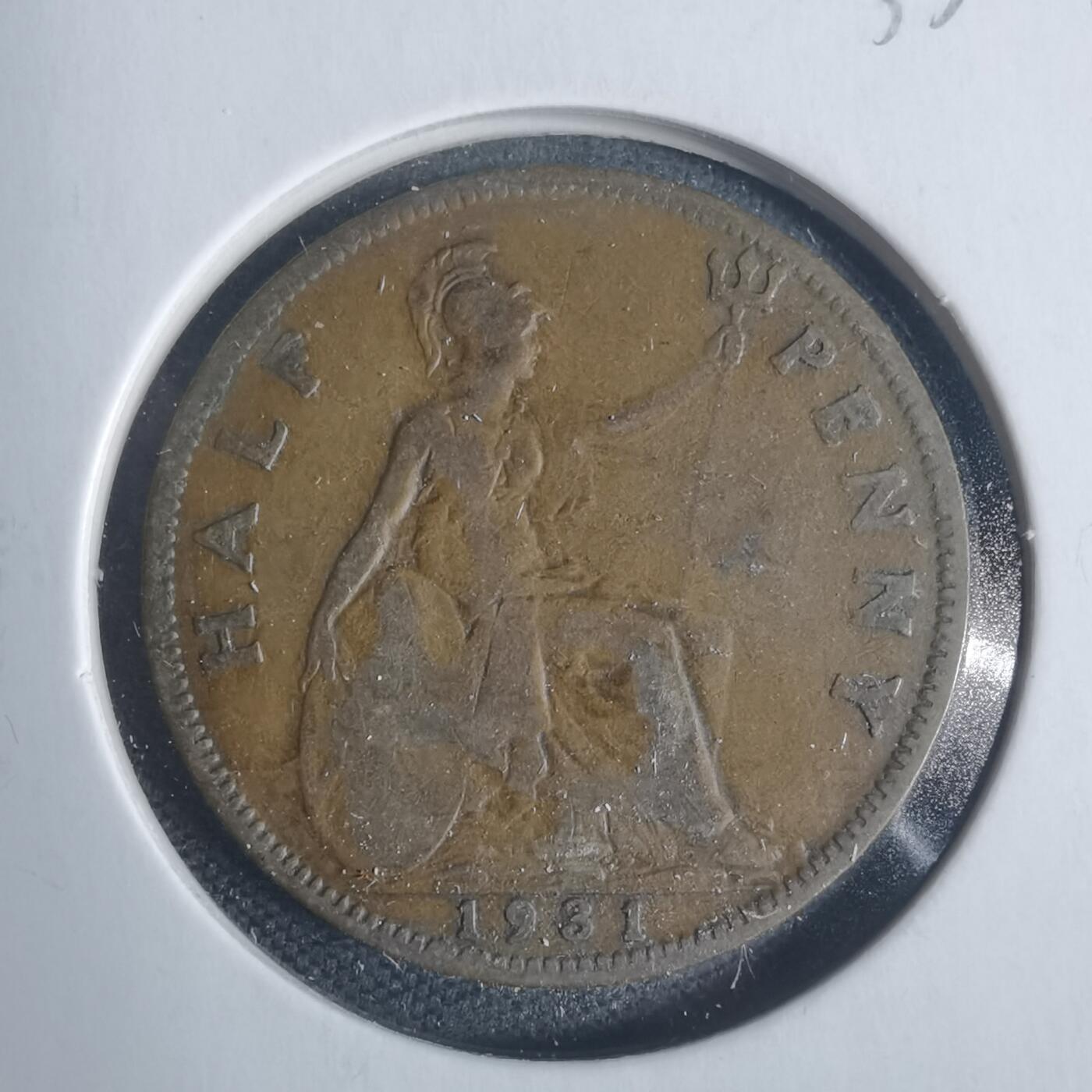 沼泽如烟--第933场 英国1931年半便士