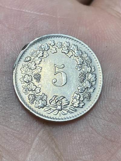 2025年第一百三十六场(总第一百六十二场）外国好品纸夹散币场(免佣金) - 瑞士🇨🇭1963年5拉彭(第二版，B标伯尔尼造)