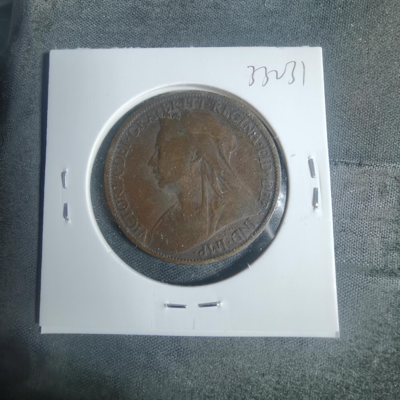 沼泽如烟--第933场 英国1900年1便士