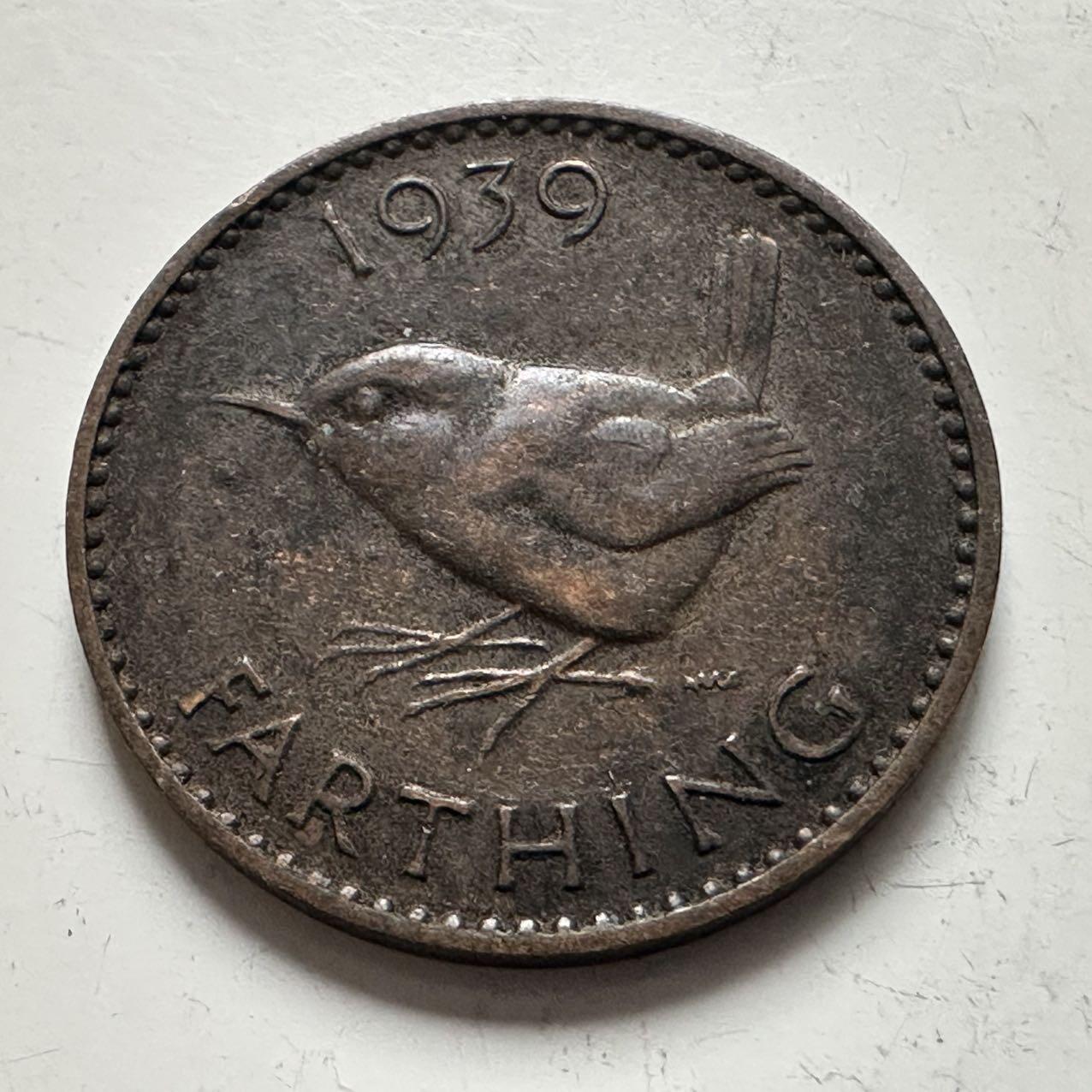 🌹外币初藏🌹🐯2025年第141场  每周二四六晚8️⃣点 接代拍 英国1939年一法新