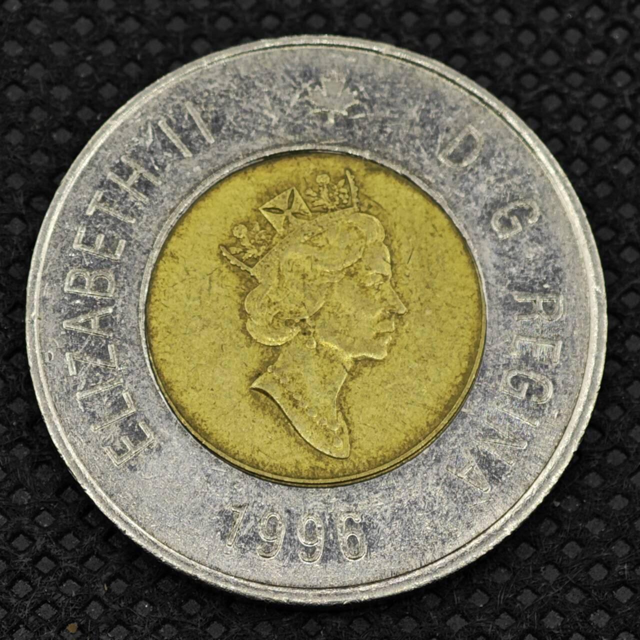 【淘币小摊】限时拍第八百三十二拍  散币场  满百包邮可预留两周  周一统一发货   加拿大1996年2元