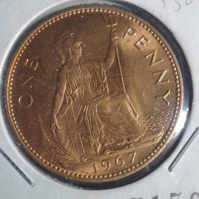 沼泽如烟--第933场 - 英国1967年1便士