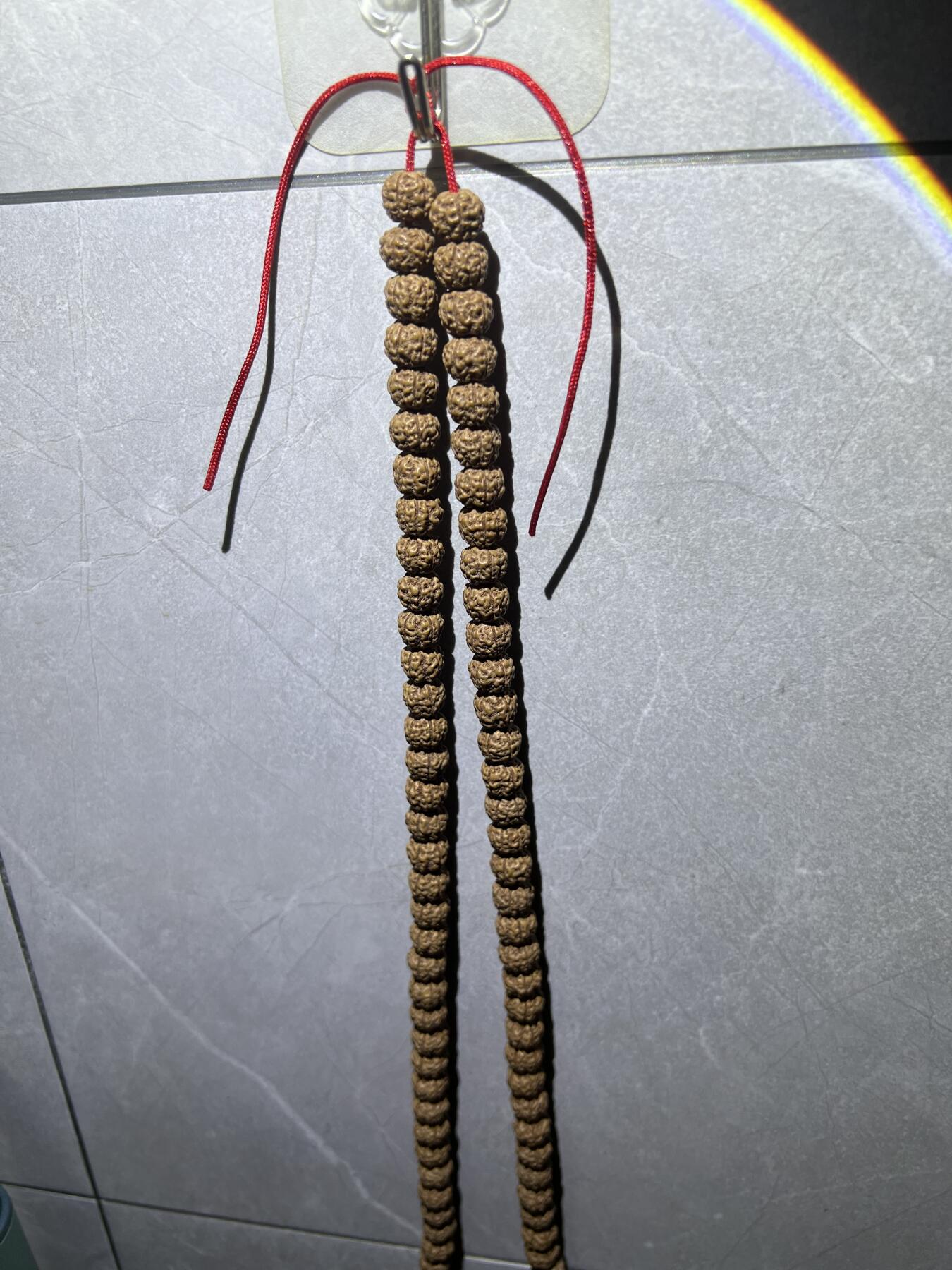 零元拍：W1-3 蜂窝盘龙纹 金刚长串佛珠，约10/8MM