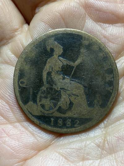 2025年第一百三十七场(总第一百六十三场）外国好品散币场(免佣金) - 英国🇬🇧1882年1便士(维多利亚女王中年桂冠第二版)