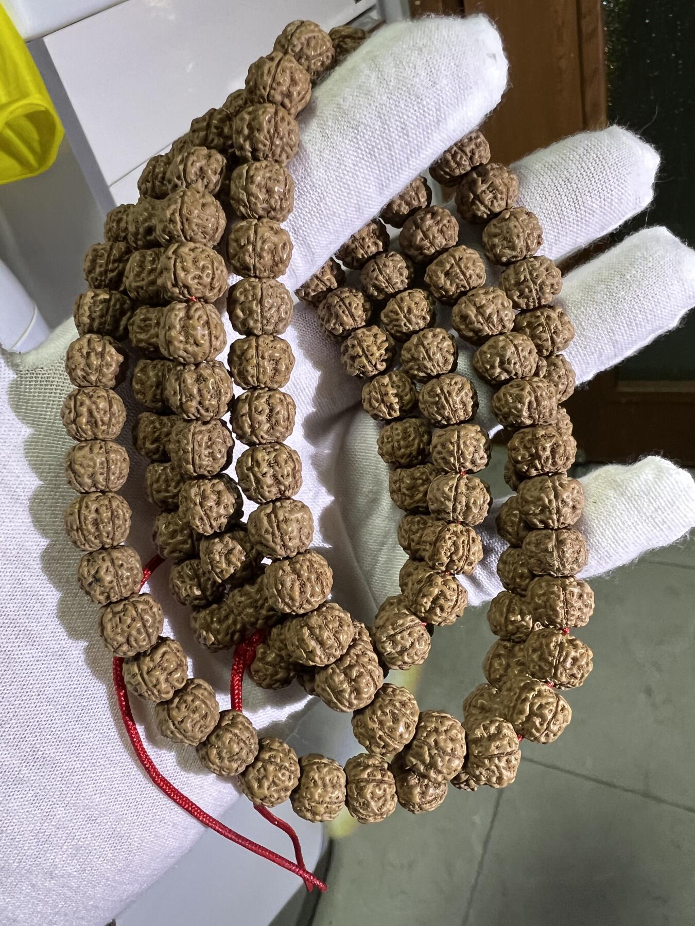 零元拍：W1-3 蜂窝盘龙纹 金刚长串佛珠，约10/8MM