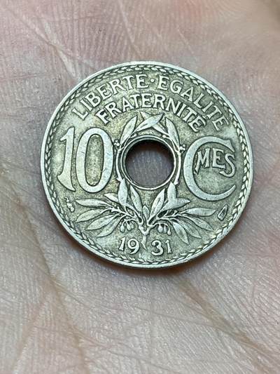 2025年第一百三十六场(总第一百六十二场）外国好品纸夹散币场(免佣金) - 法兰西第三共和国1931年10生丁(第四版)