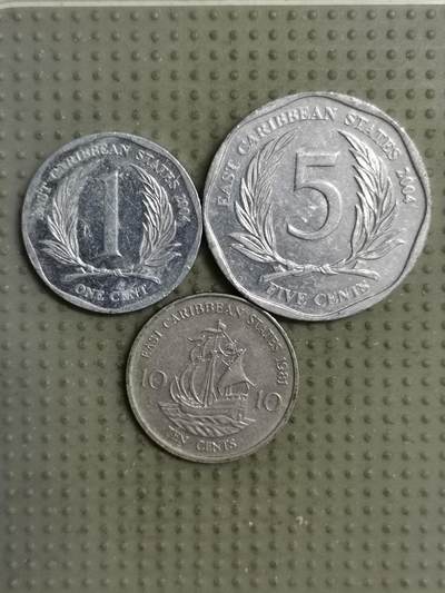 2025年第138场各国散币拍卖（总第138场） - 东加勒比3枚