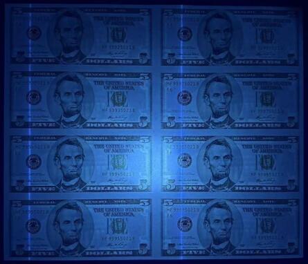 【礼羽收藏】🌏世界钱币拍卖第116期 美国2006年大头5元8连体钞