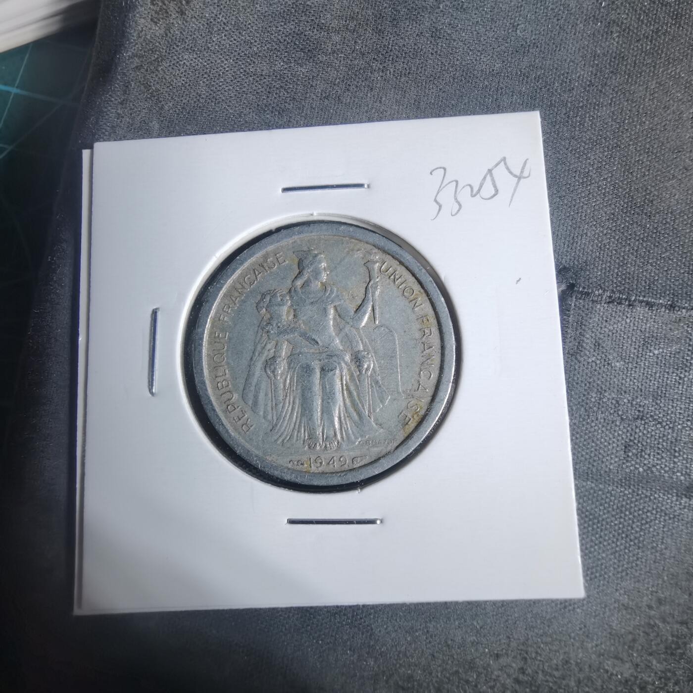 沼泽如烟--第933场 法属新喀里多尼亚1949年2法郎