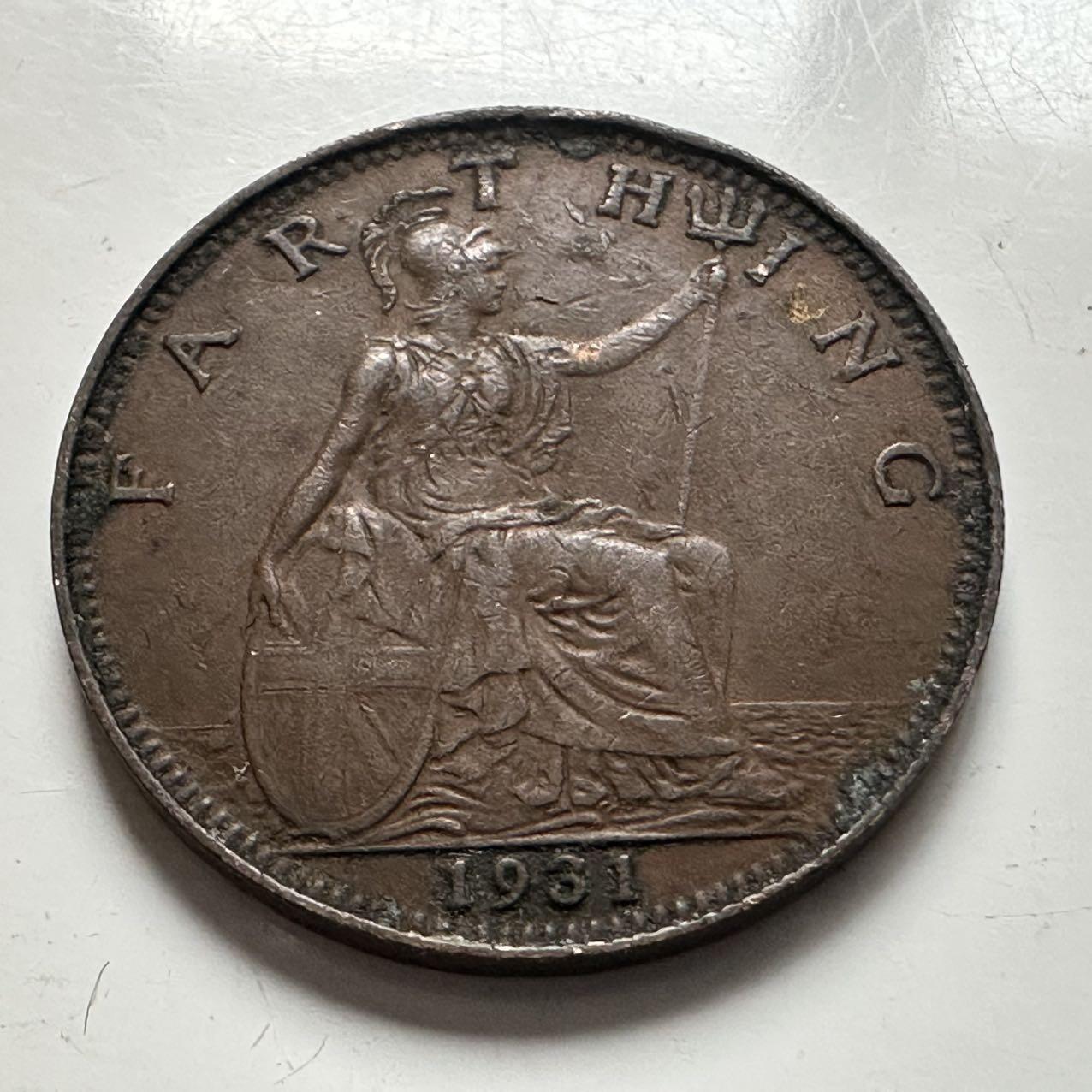 🌹外币初藏🌹🐯2025年第141场  每周二四六晚8️⃣点 接代拍 英国1931年一法新