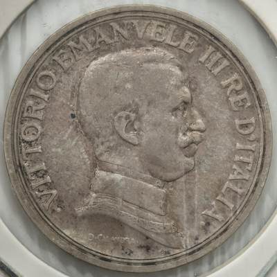 Krab外币市集Vol.26 - 意大利1915年2里拉银币