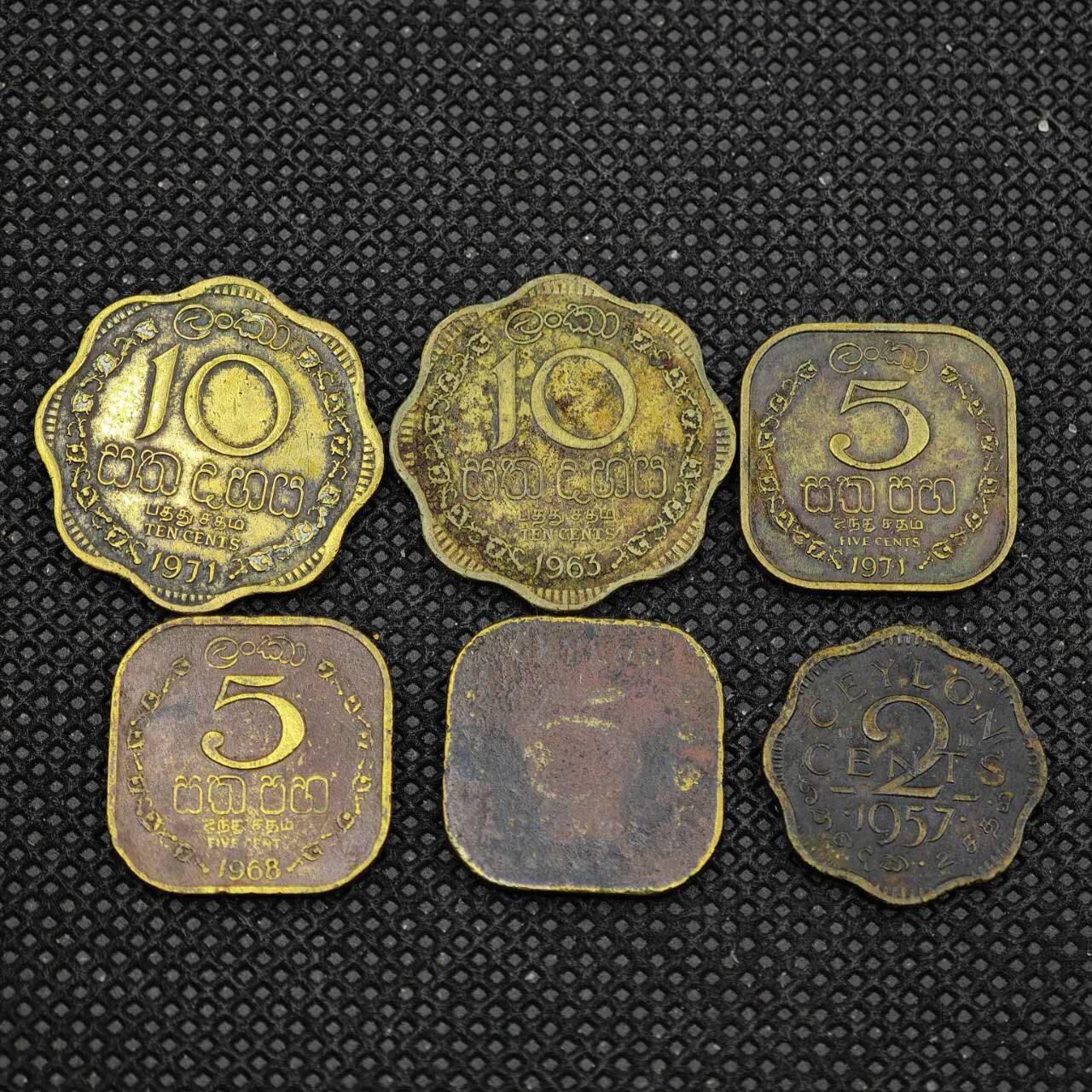 【淘币小摊】限时拍第八百三十二拍  散币场  满百包邮可预留两周  周一统一发货   锡兰铜币6枚