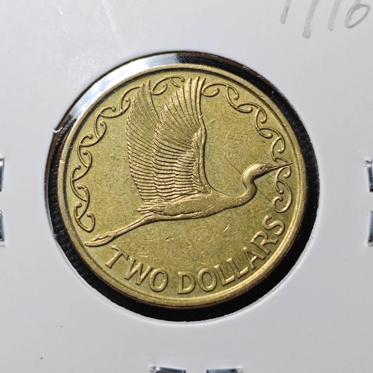 KK钱币收藏小铺 第379期  2月预留时间 周末发货  新西兰2元