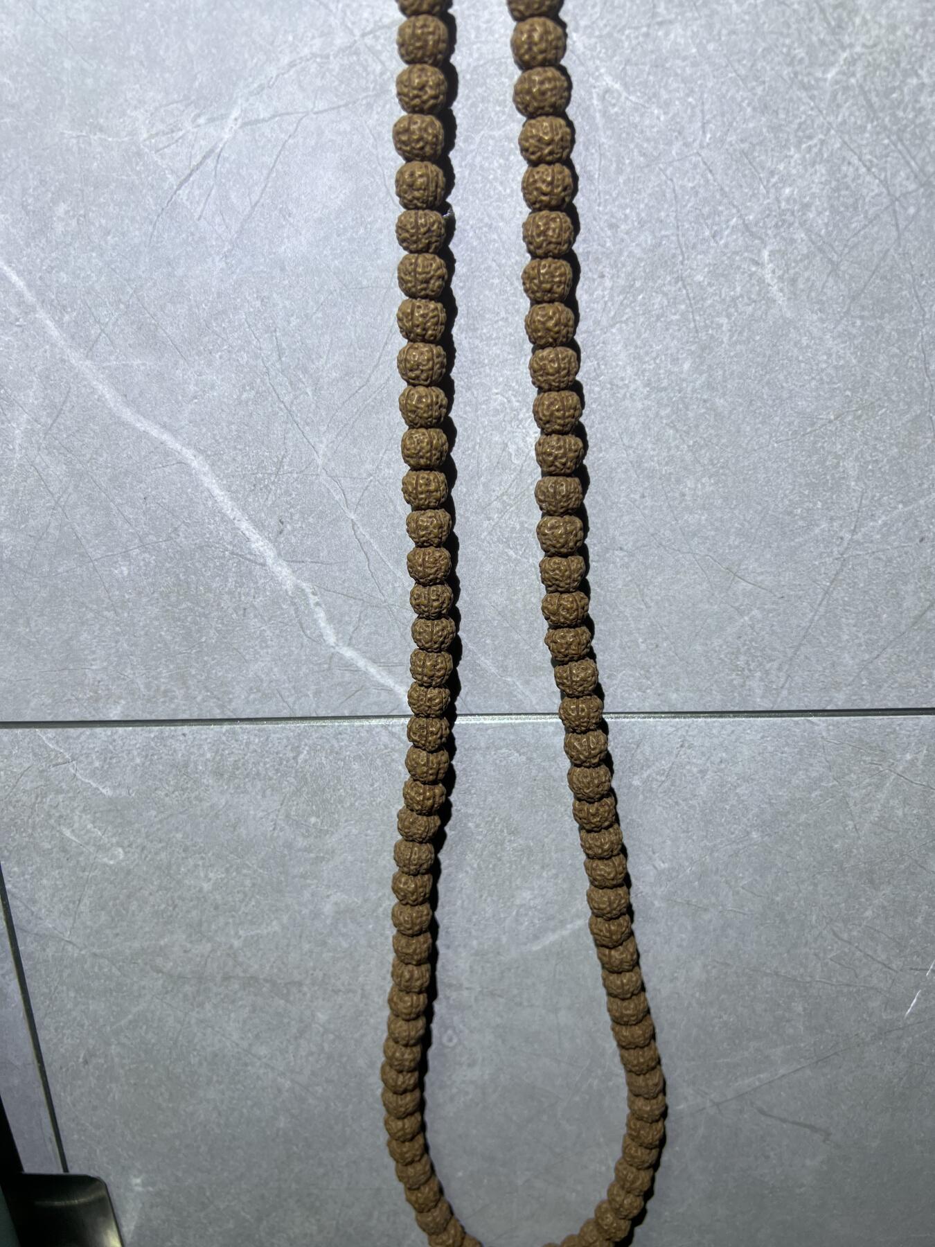 零元拍：W1-3 蜂窝盘龙纹 金刚长串佛珠，约10/8MM