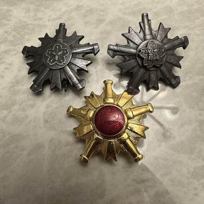 蒂克钱币-第52场 日本勋章徽章 专场 - 日本消防协会徽章 3枚