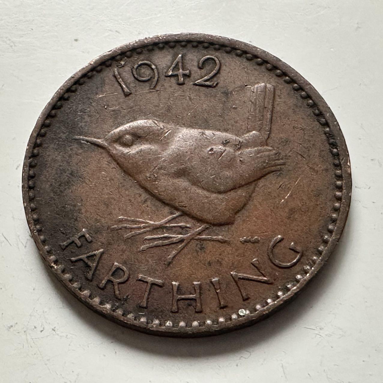 🌹外币初藏🌹🐯2025年第141场  每周二四六晚8️⃣点 接代拍 英国1942年一法新 b