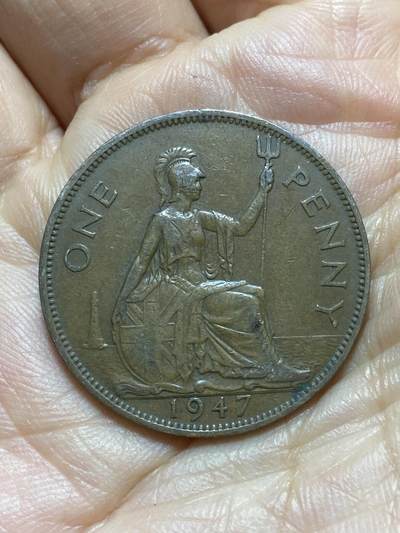 2025年第一百三十七场(总第一百六十三场）外国好品散币场(免佣金) - 英国🇬🇧1947年1便士(乔治六世第一版)