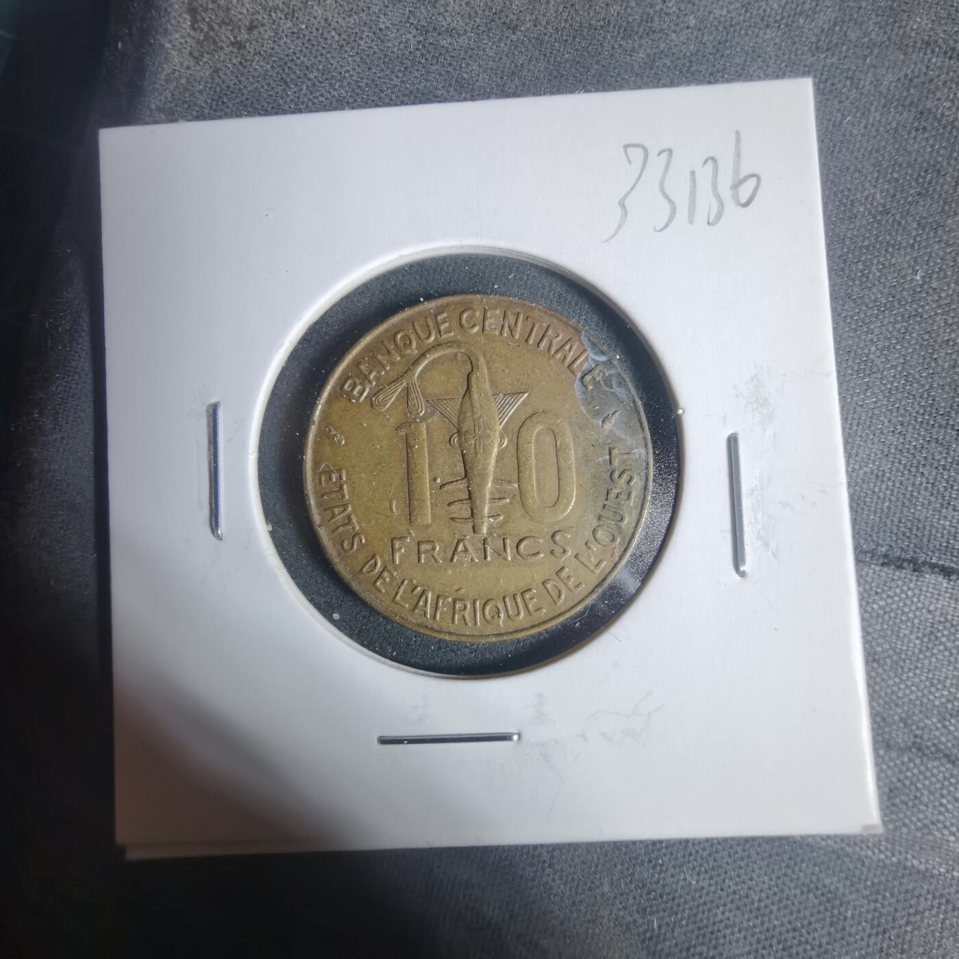 沼泽如烟--第933场 西非1987年10法郎