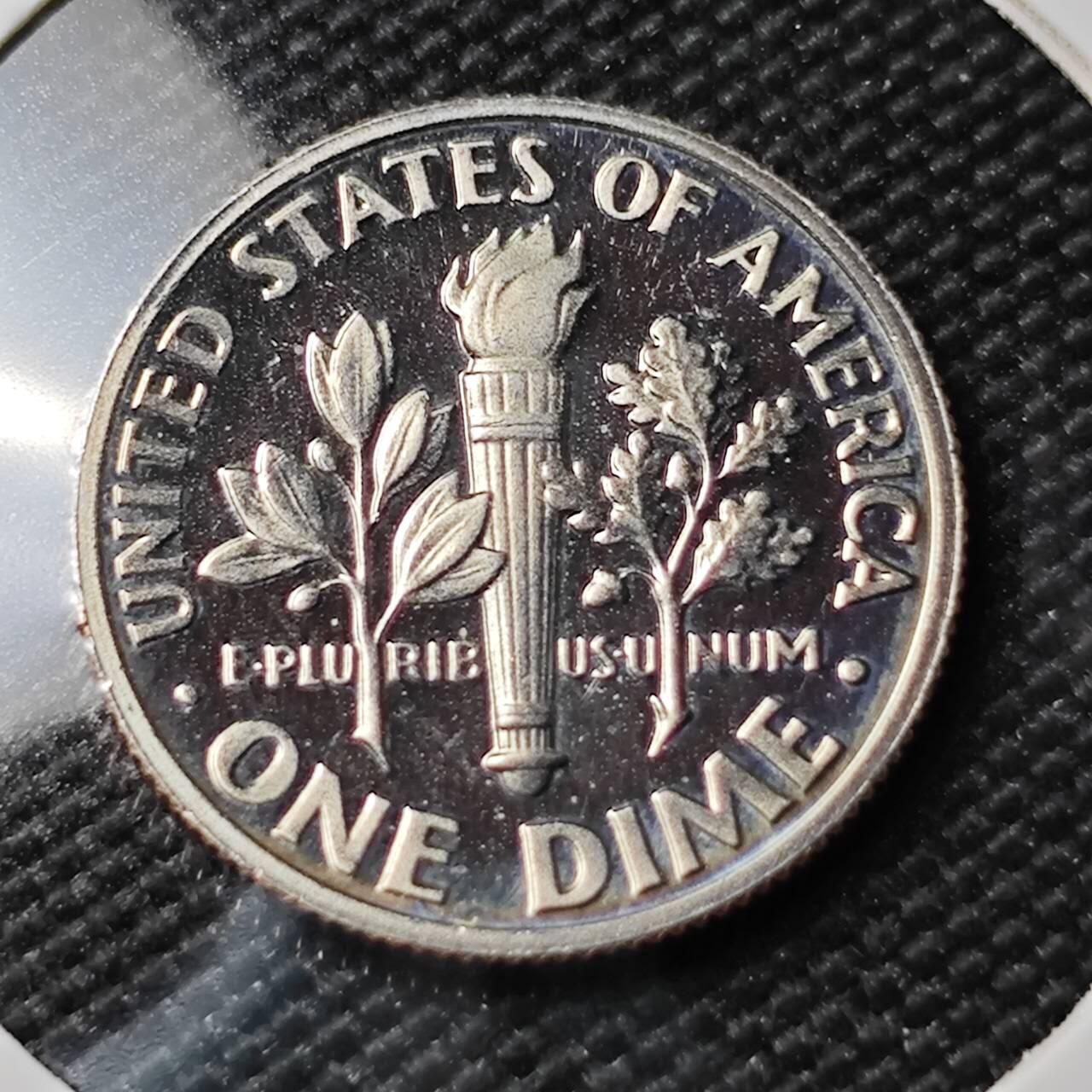 KK钱币收藏小铺 第380期  2月预留时间 周末发货  1987美国10分精制币