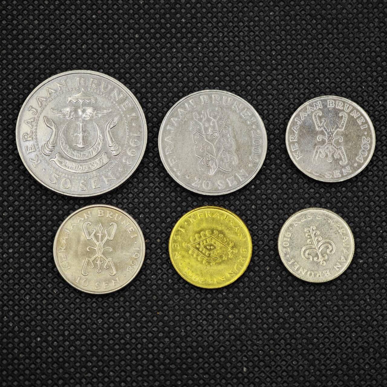 【淘币小摊】限时拍第八百三十二拍  散币场  满百包邮可预留两周  周一统一发货   文莱6枚