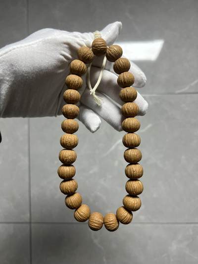 零元拍：W1 猴头凤羽14.5MM原生态手串 手持 - 零元拍：W1 猴头凤羽14.5MM原生态手串 手持