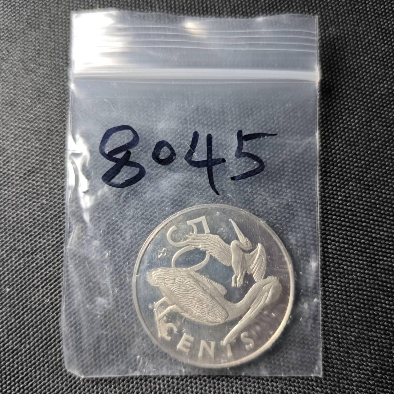 KK钱币收藏小铺 第380期  2月预留时间 周末发货  1975维尔京群岛50分精制币