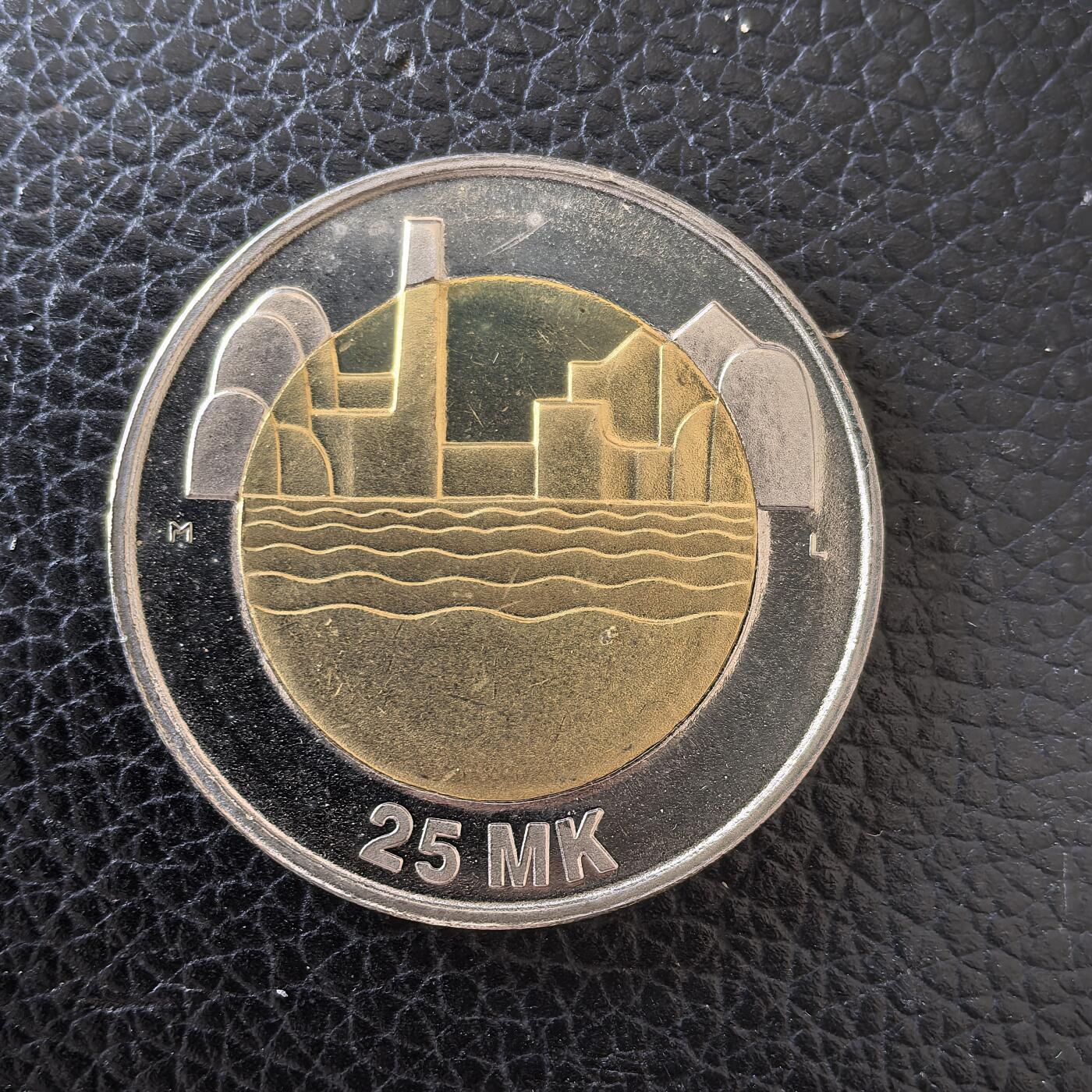 道一币馆币章第一百五十九场 芬兰1997年建国80周年25马克纪念币