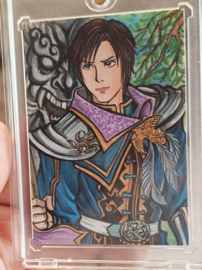 昆仑万象，手绘原稿限时拍场 - 昆仑万象 叶欣 无双三国之曹丕手绘卡