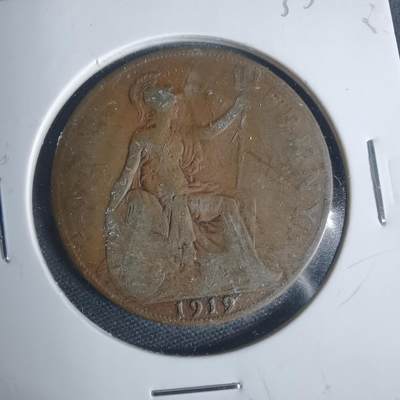 沼泽如烟--第933场 - 英国1919年1便士