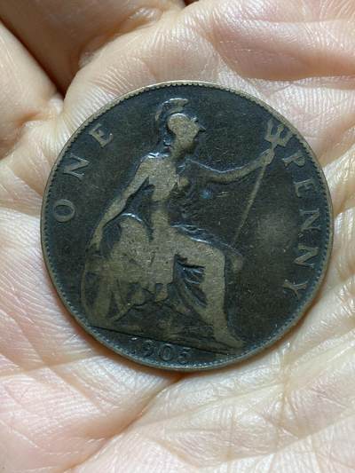 2025年第一百三十七场(总第一百六十三场）外国好品散币场(免佣金) - 英国🇬🇧1905年1便士(爱德华七世时期)