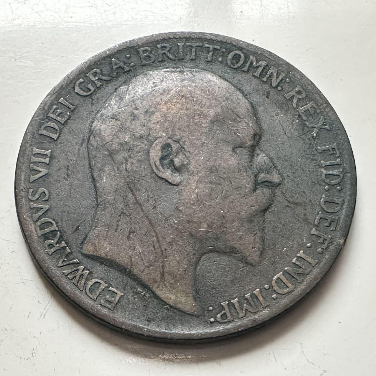 🌹外币初藏🌹🐯2025年第141场  每周二四六晚8️⃣点 接代拍 英国1910年一便士