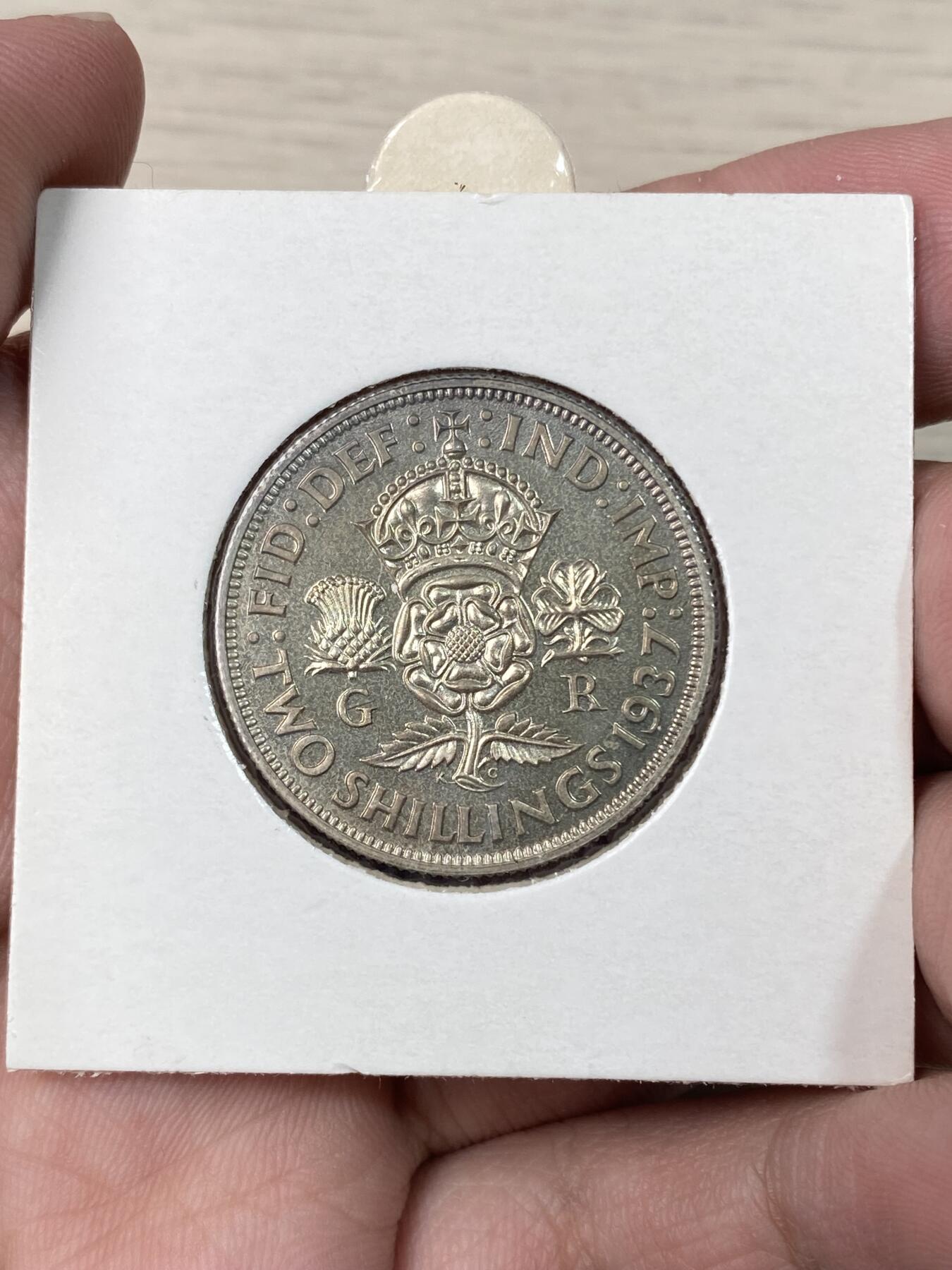 万国钱币拍卖第057期（万国冬季大拍） 1937英国乔治六世登基15枚套币 老藏家出品 手写标签 克朗已评级 全套原味状态