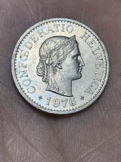 2025年第一百三十六场(总第一百六十二场）外国好品纸夹散币场(免佣金) - 瑞士🇨🇭1976年10拉彭(第二版，无标版)