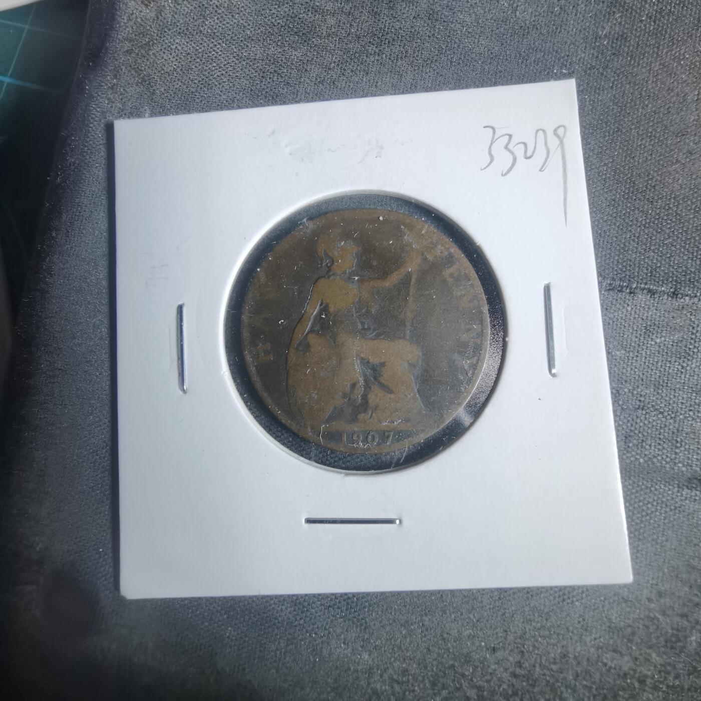 沼泽如烟--第933场 英国1907年半便士