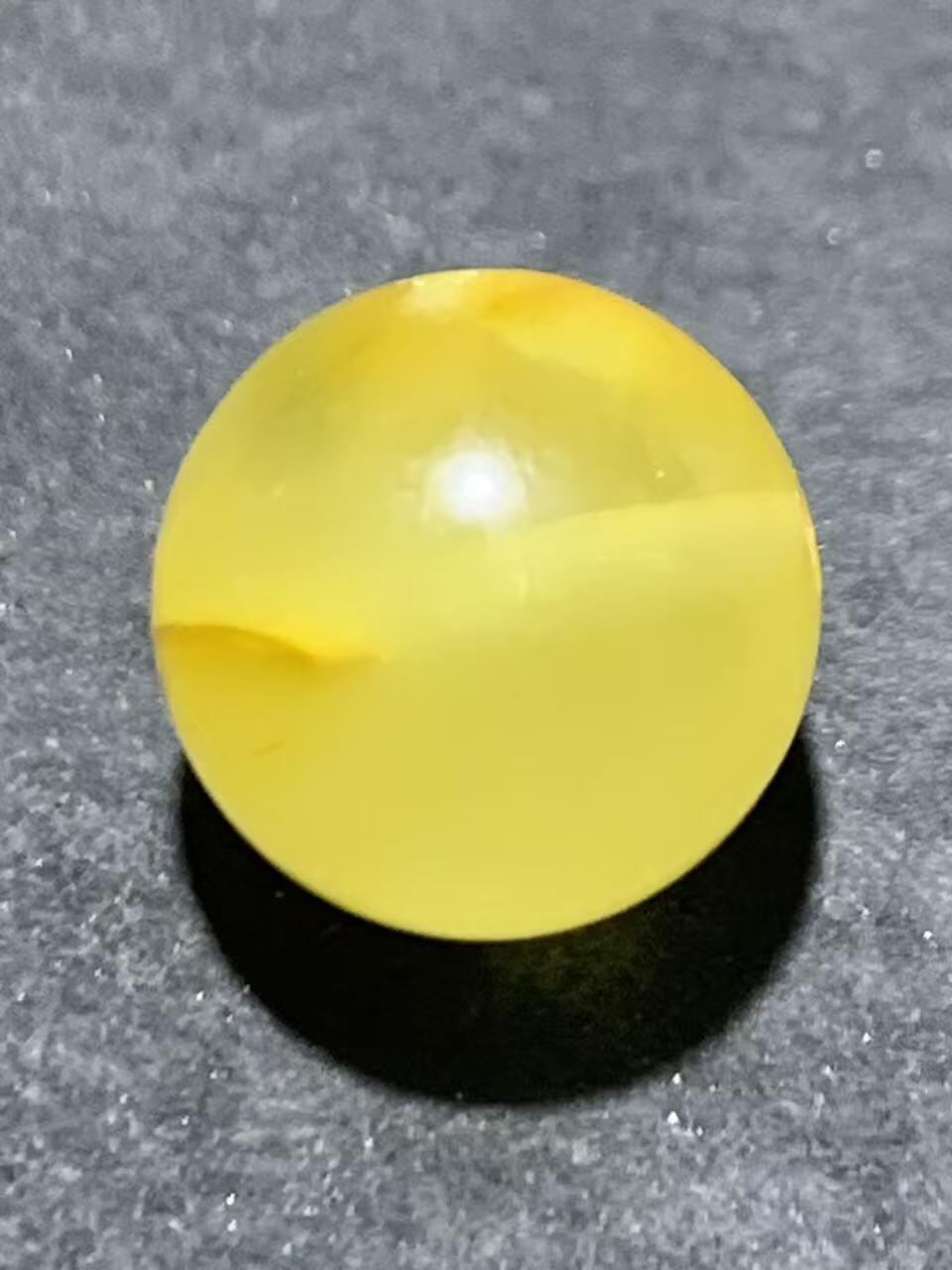 天然俄料原矿蜜蜡通货圆珠一颗