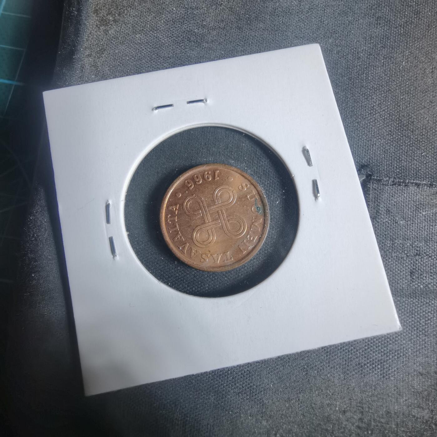 沼泽如烟--第933场 芬兰1966年5芬尼