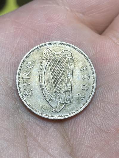 2025年第一百三十六场(总第一百六十二场）外国好品纸夹散币场(免佣金) - 爱尔兰🇮🇪1968年6便士(共和国时期第一套第二版)