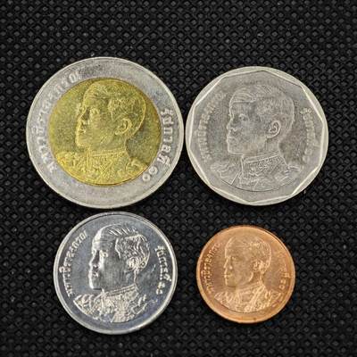 【淘币小摊】限时拍第八百三十二拍  散币场  满百包邮可预留两周  周一统一发货  -  泰国新版4枚