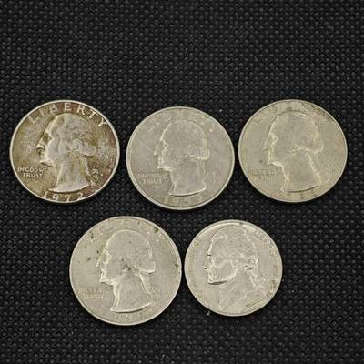 【淘币小摊】限时拍第八百三十二拍  散币场  满百包邮可预留两周  周一统一发货  -  美国5枚