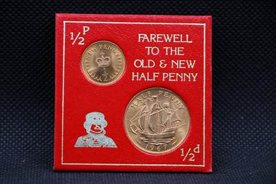 【淘币小摊】限时拍第八百三十二拍  散币场  满百包邮可预留两周  周一统一发货  -  英国1/2-1便士铜币