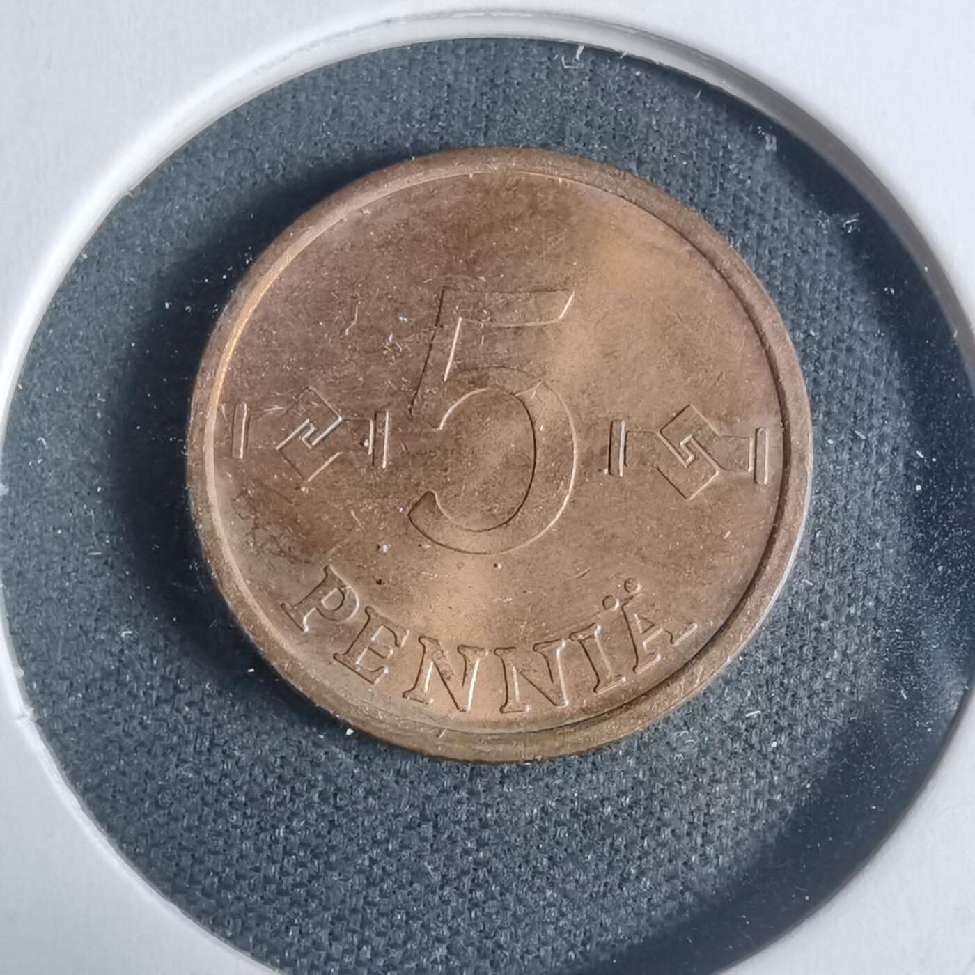 沼泽如烟--第933场 芬兰1966年5芬尼