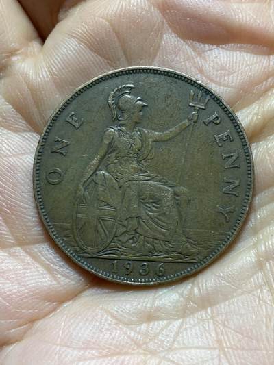 2025年第一百三十七场(总第一百六十三场）外国好品散币场(免佣金) - 英国🇬🇧1936年1便士(乔治五世逝世年，第三版关门年)