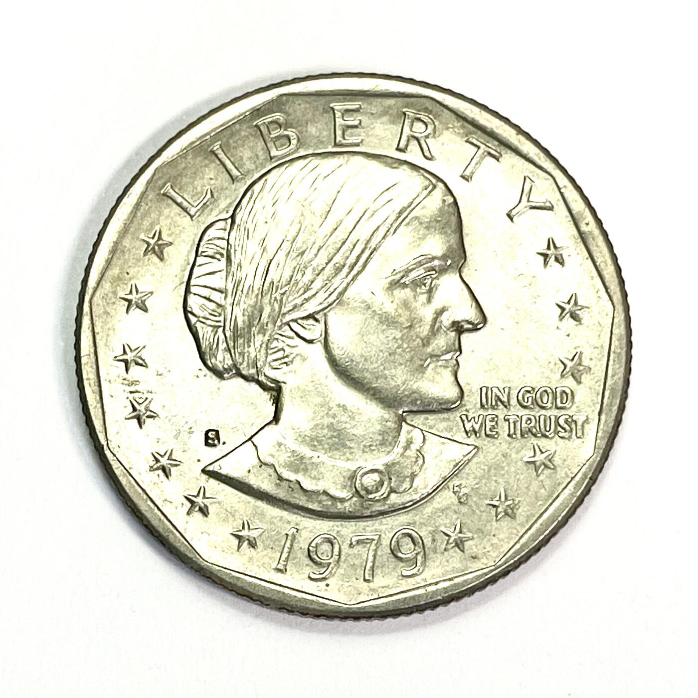 回流1222 美国1979年1美元 女权运动先驱苏珊·B·安东尼 月球鹰