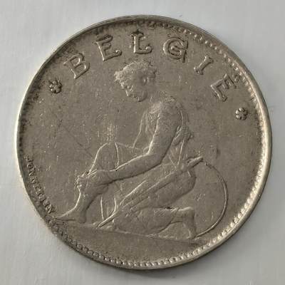 Krab外币市集Vol.26 - 比利时1923年1法郎-荷兰文版