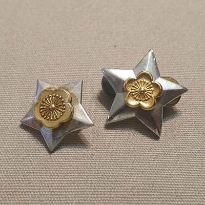 【第叁場】近代勋奖章徽章服饰杂项专场 - 周至柔同款—民国空军将官领花—不同版别各一枚