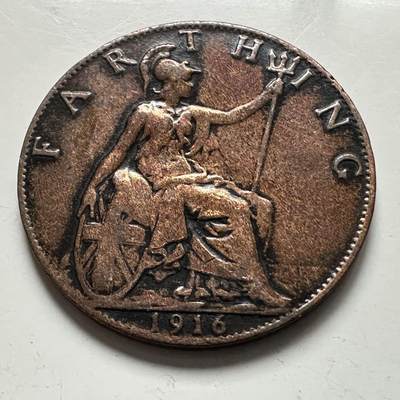 🌹外币初藏🌹🐯2025年第141场  每周二四六晚8️⃣点 接代拍 - 英国1916年一法新